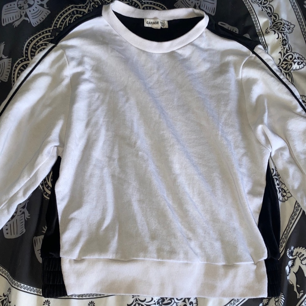 A cropped sweatshirt